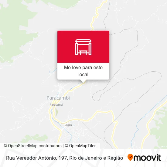 Rua Vereador Antônio, 197 mapa