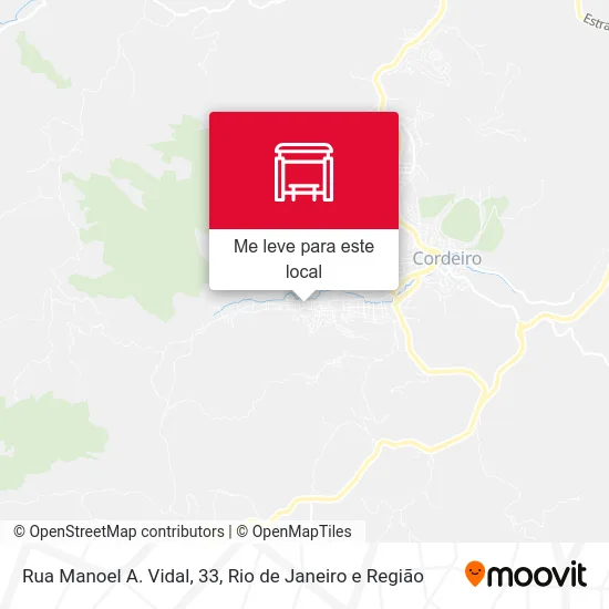 Rua Manoel A. Vidal, 33 mapa