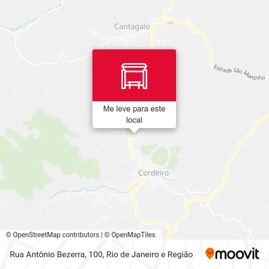 Rua Antônio Bezerra, 100 mapa