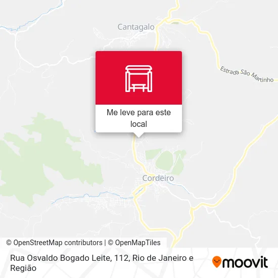 Rua Osvaldo Bogado Leite, 112 mapa