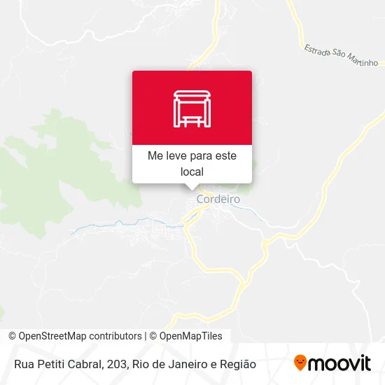 Rua Petiti Cabral, 203 mapa