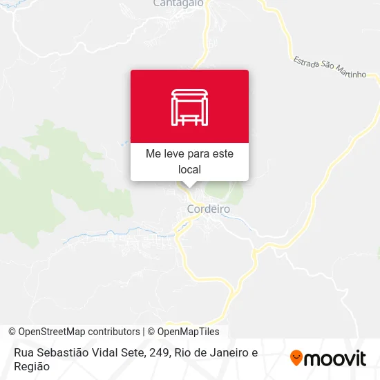Rua Sebastião Vidal Sete, 249 mapa