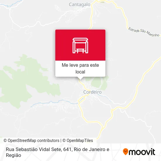 Rua Sebastião Vidal Sete, 641 mapa
