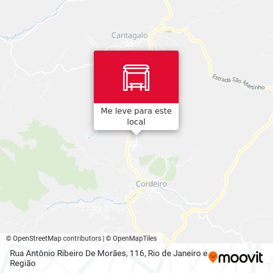 Rua Antônio Ribeiro De Morães, 116 mapa