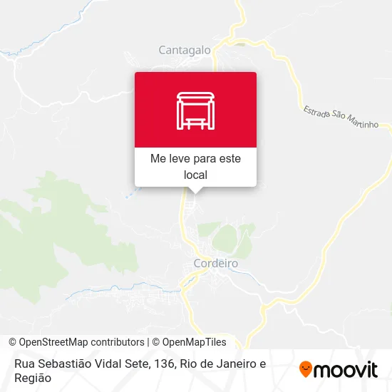 Rua Sebastião Vidal Sete, 136 mapa