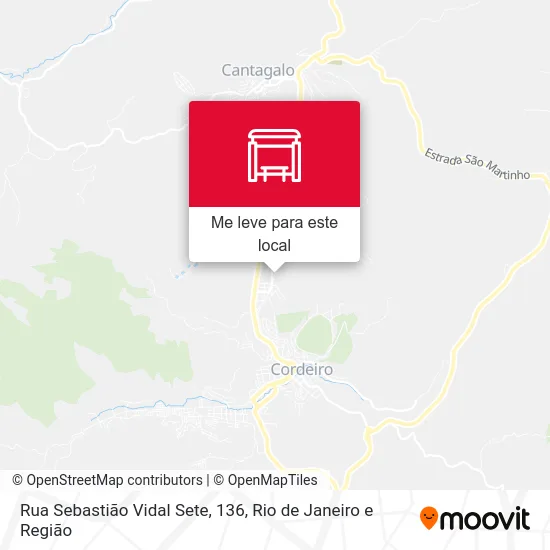 Rua Sebastião Vidal Sete, 136 mapa
