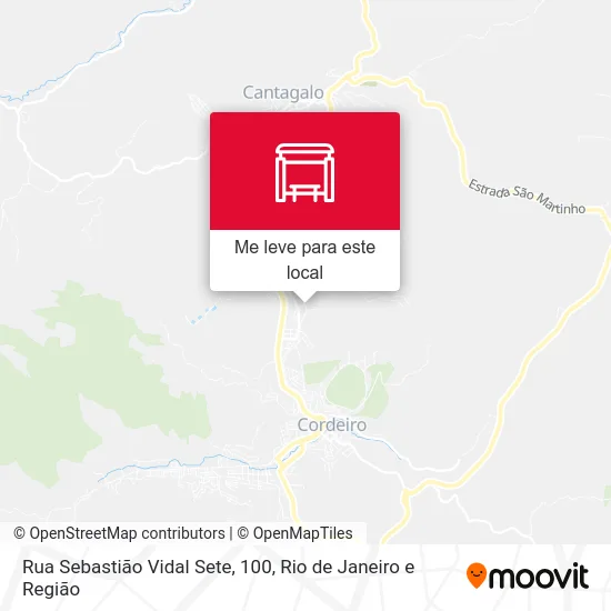 Rua Sebastião Vidal Sete, 100 mapa
