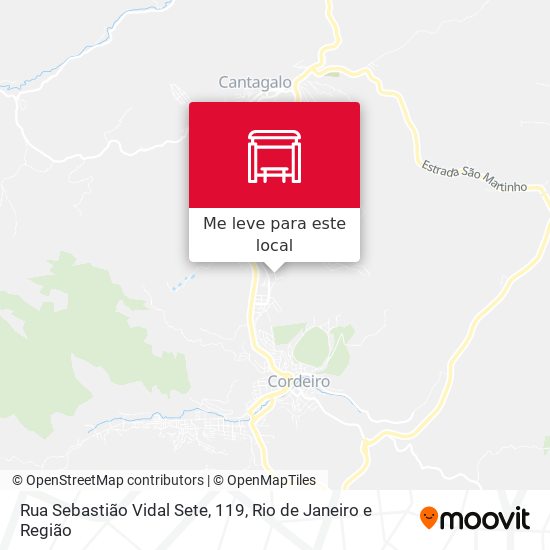 Rua Sebastião Vidal Sete, 119 mapa