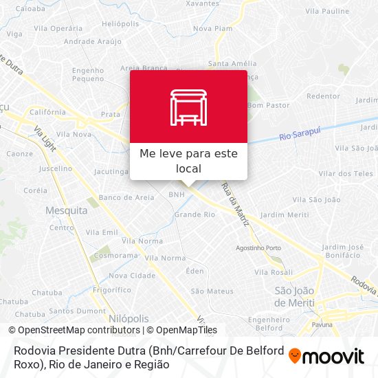 Rodovia Presidente Dutra (Bnh / Carrefour De Belford Roxo) mapa