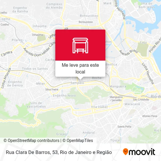 Rua Clara De Barros, 53 mapa