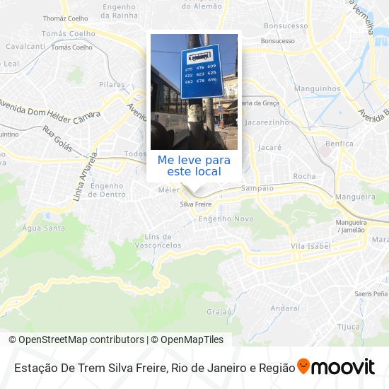 Estação De Trem Silva Freire mapa