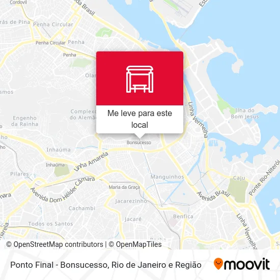 Ponto Final - Bonsucesso mapa