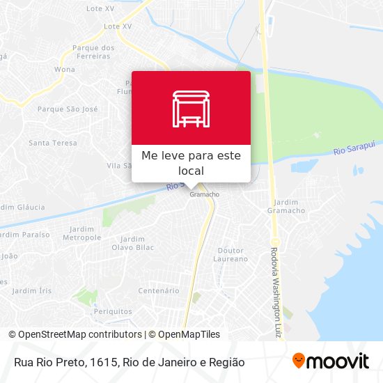 Rua Rio Preto, 1615 mapa