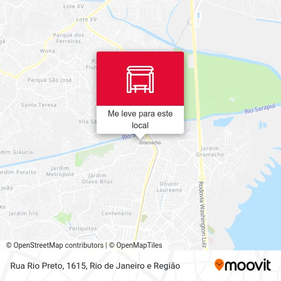 Rua Rio Preto, 1615 mapa