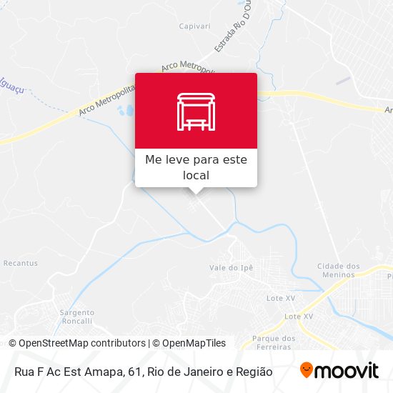 Rua F Ac Est Amapa, 61 mapa