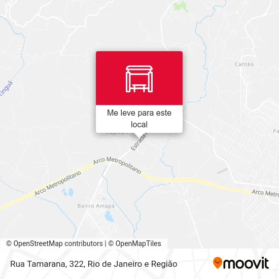 Rua Tamarana, 322 mapa