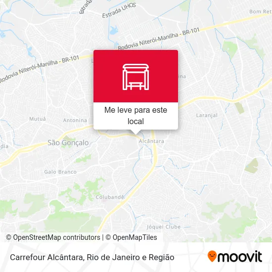 Carrefour Alcântara mapa
