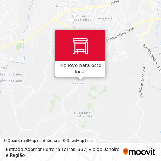 Estrada Ademar Ferreira Torres, 337 mapa