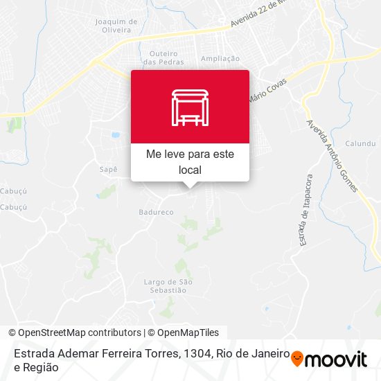 Estrada Ademar Ferreira Torres, 1304 mapa