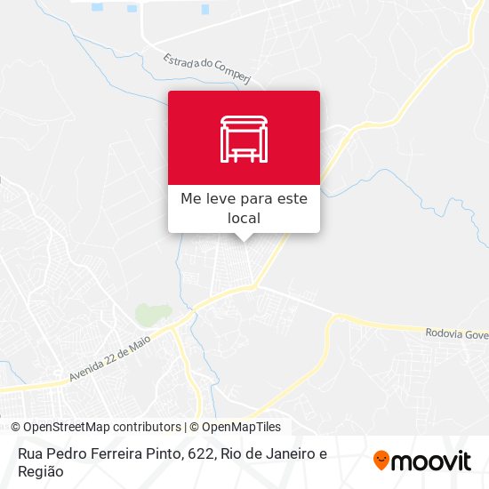 Rua Pedro Ferreira Pinto, 622 mapa