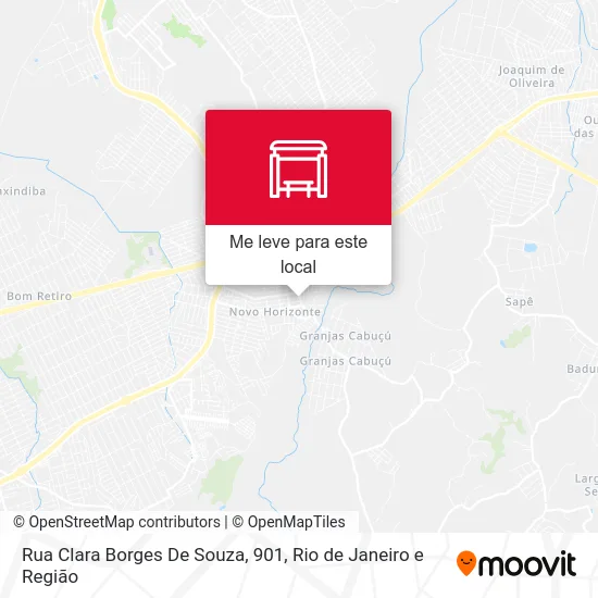 Rua Clara Borges De Souza, 901 mapa