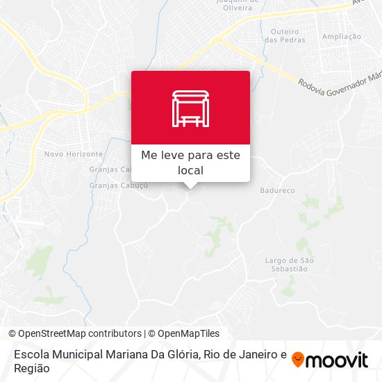 Escola Municipal Mariana Da Glória mapa