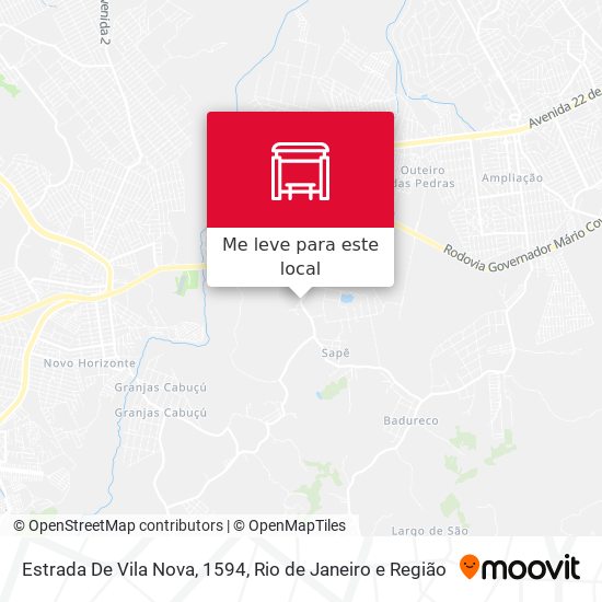Estrada De Vila Nova, 1594 mapa