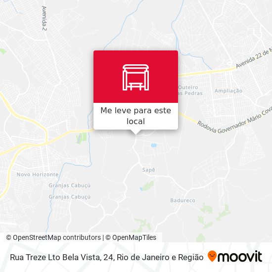 Rua Treze Lto Bela Vista, 24 mapa
