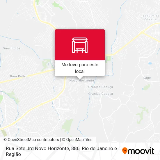 Rua Sete Jrd Novo Horizonte, 886 mapa