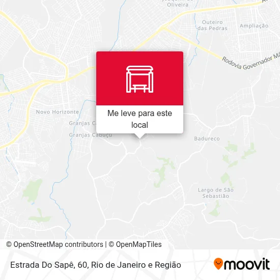 Estrada Do Sapê, 60 mapa