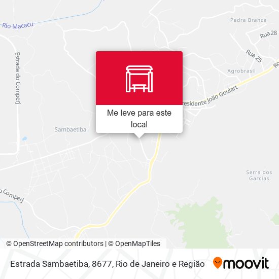 Estrada Sambaetiba, 8677 mapa