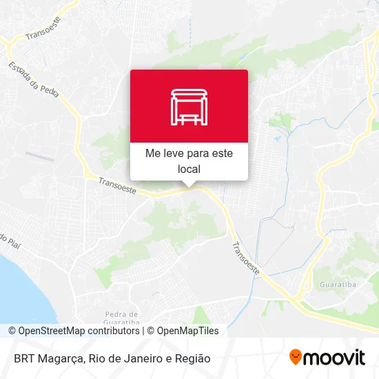 BRT Magarça mapa
