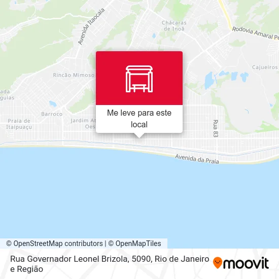 Rua Governador Leonel Brizola, 5090 mapa