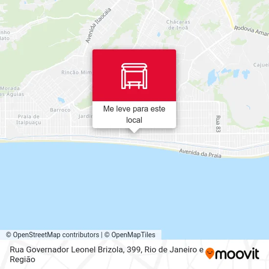 Rua Governador Leonel Brizola, 399 mapa