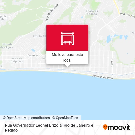 Rua Governador Leonel Brizola mapa