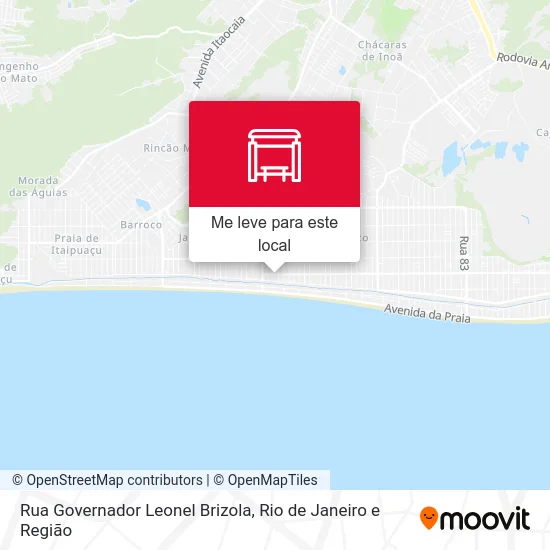 Rua Governador Leonel Brizola mapa