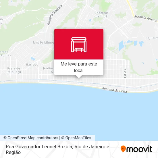 Rua Governador Leonel Brizola mapa