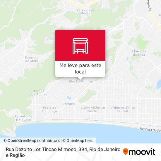 Rua Dezoito Lot Tincao Mimoso, 394 mapa