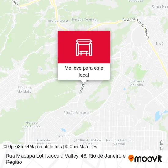 Rua Macapa Lot Itaocaia Valley, 43 mapa