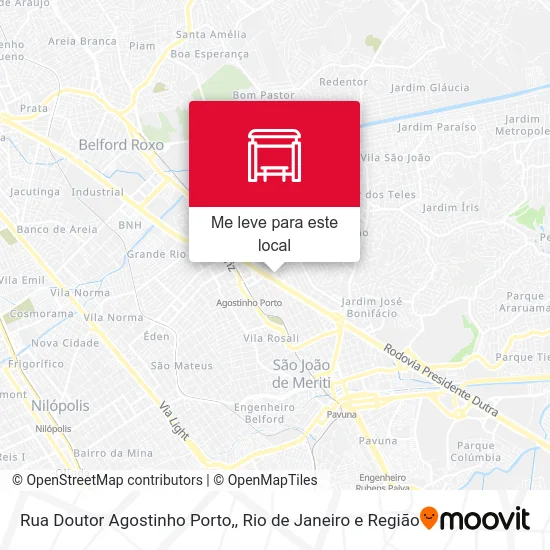 Rua Doutor Agostinho Porto, mapa