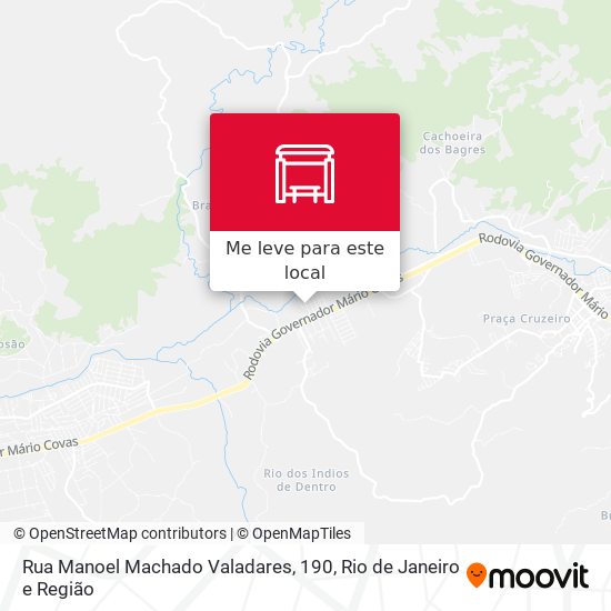 Rua Manoel Machado Valadares, 190 mapa