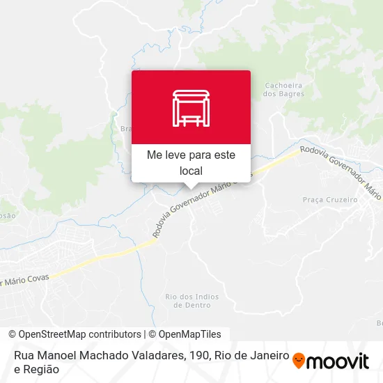 Rua Manoel Machado Valadares, 190 mapa