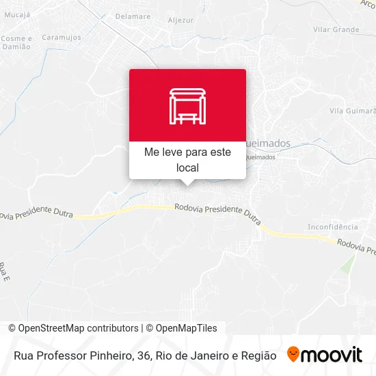 Rua Professor Pinheiro, 36 mapa