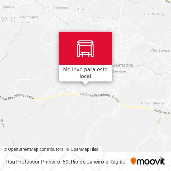 Rua Professor Pinheiro, 59 mapa