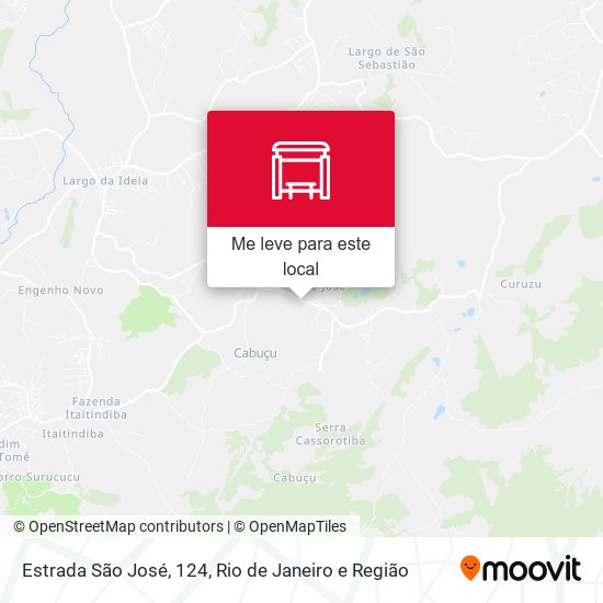 Estrada São José, 124 mapa