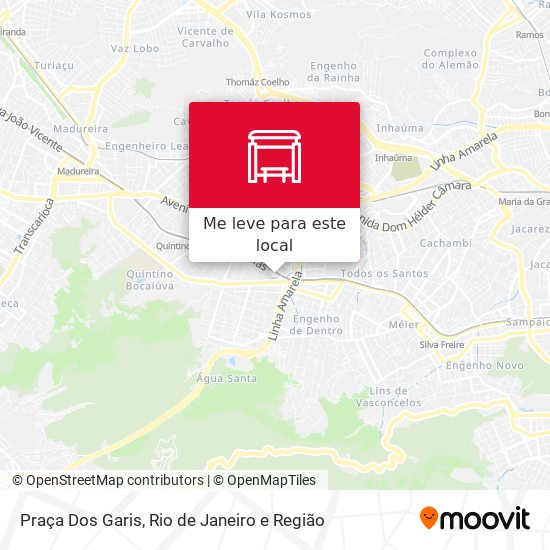 Praça Dos Garis mapa