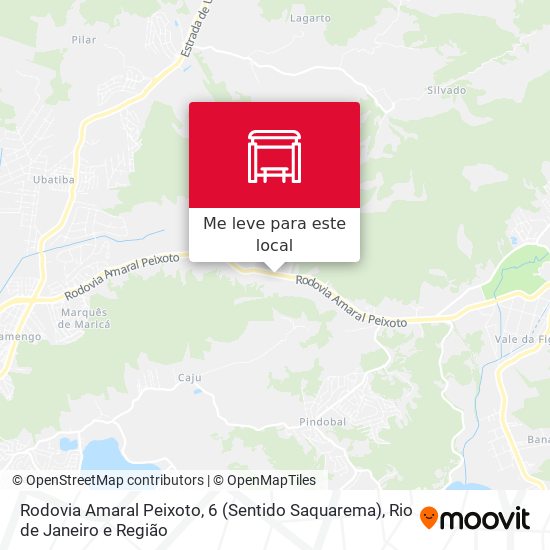 Rodovia Amaral Peixoto, 6 (Sentido Saquarema) mapa