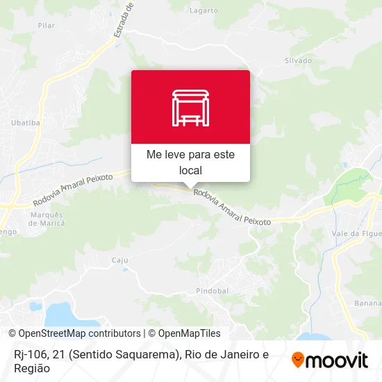 Rj-106, 21 (Sentido Saquarema) mapa