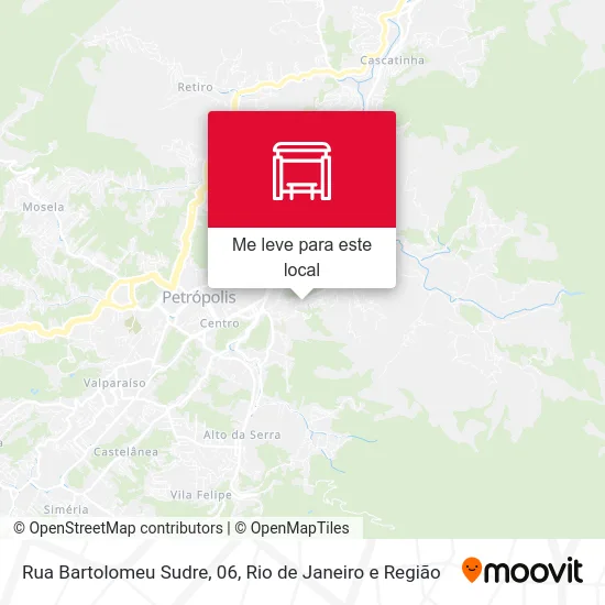 Rua Bartolomeu Sudre, 06 mapa