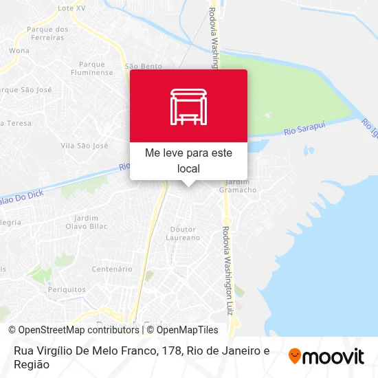 Rua Virgílio De Melo Franco, 178 mapa